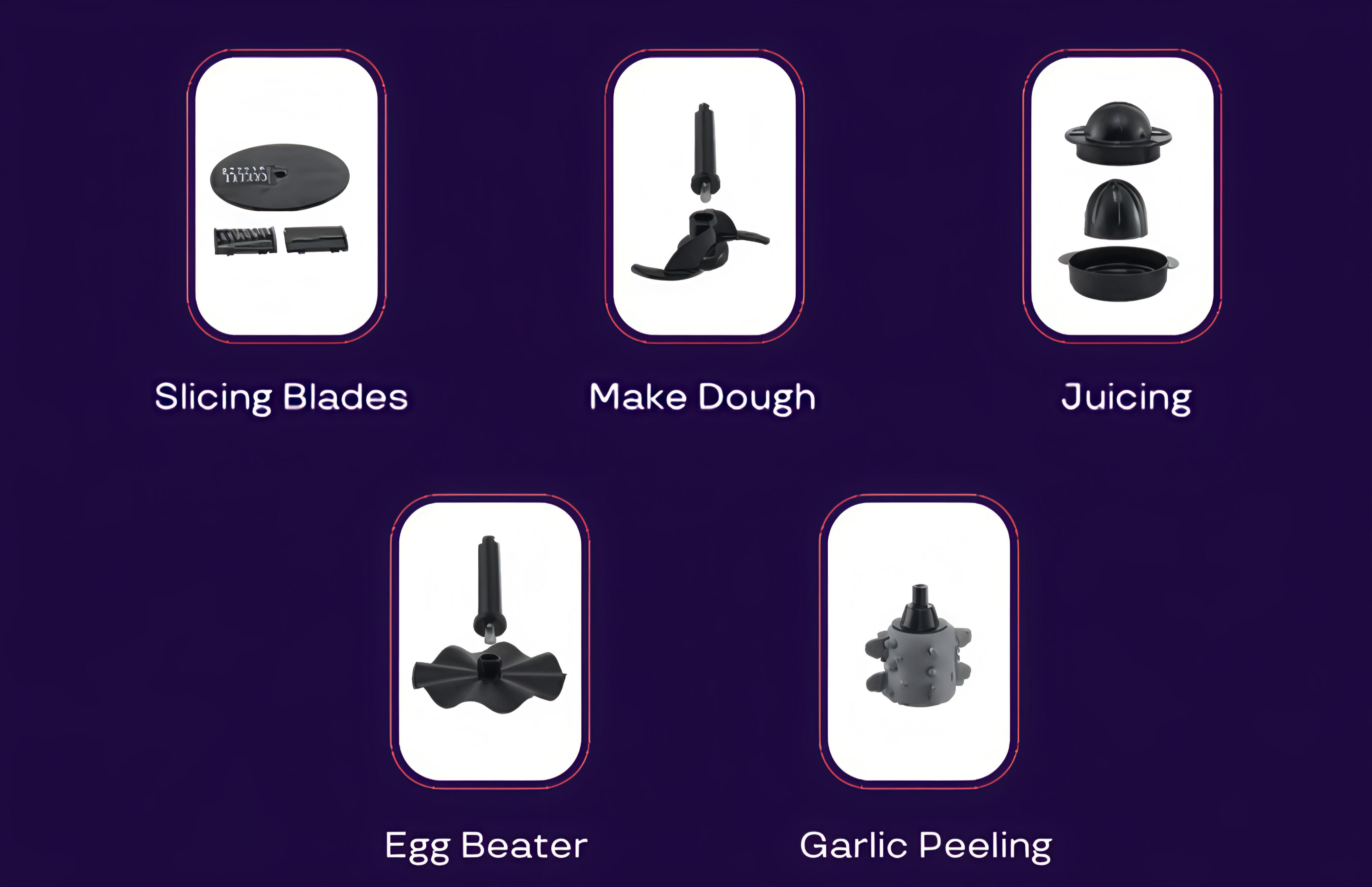 محضر طعام 8 وظائف كراشر 1000 وات روبوت