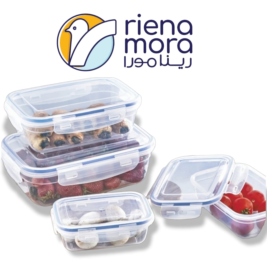 طقم ثلاجة هاى لوك 4ق مستطيل رينامورا