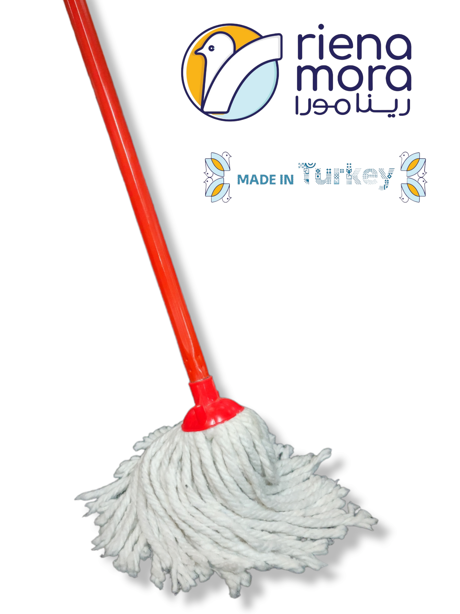 موب قطن باليد معدن 120 سم رينامورا تركى